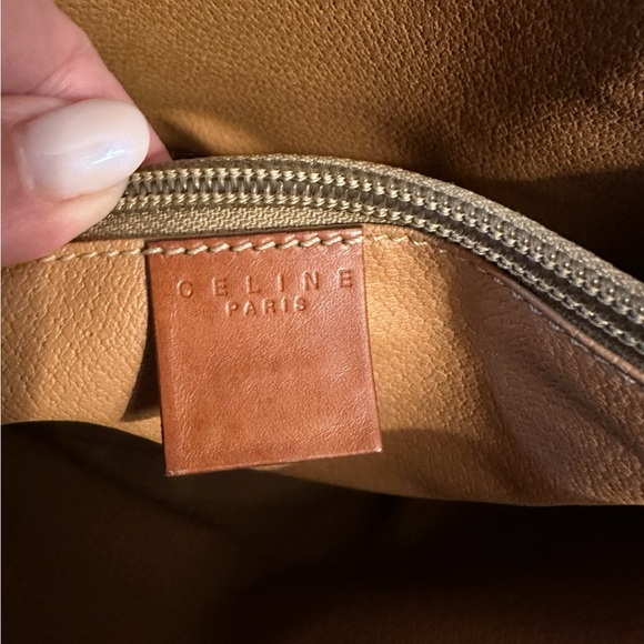 Celine Macadem Triomphe Vintage Leather Bucket Tote Bag - Picture 8 of 13